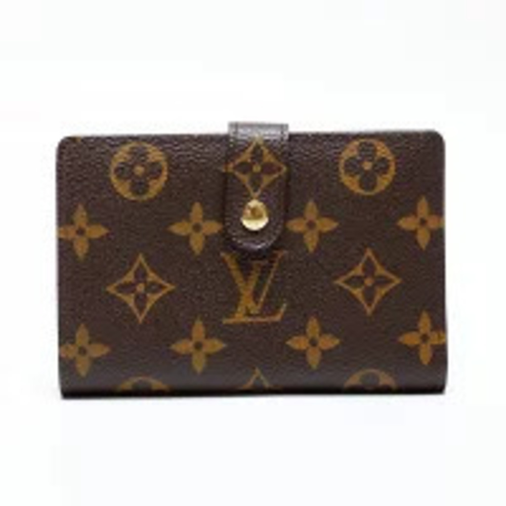 Louis Vuitton Monogram Portefeuille Viennois Bi fold Wallet Brown